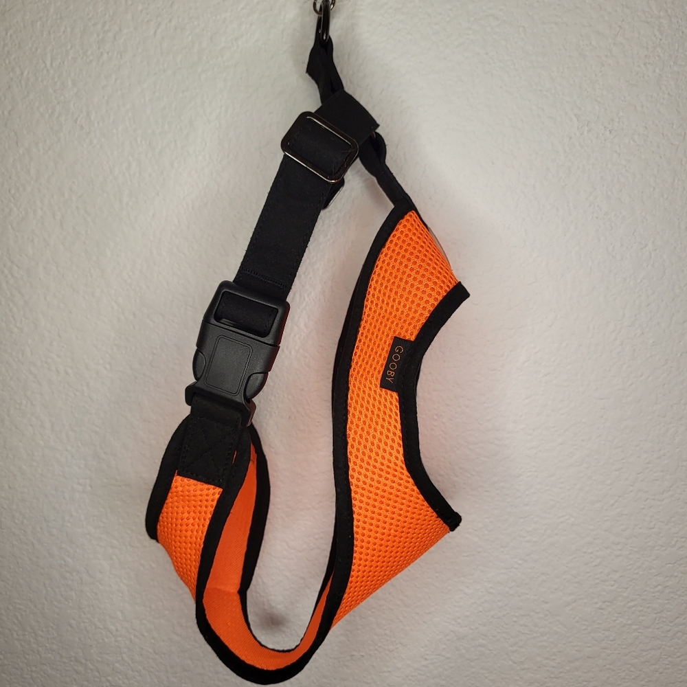 Dog safety harness in bright orange for Large dogs